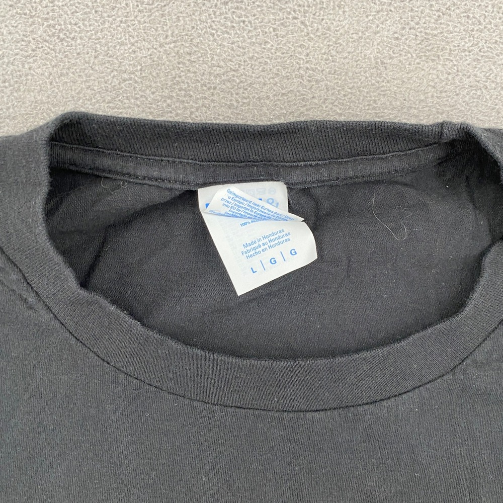 Vintage Man of God Husband Dad Grandpa Christian Cross Graphic Tee Large Black - Picture 2 of 7